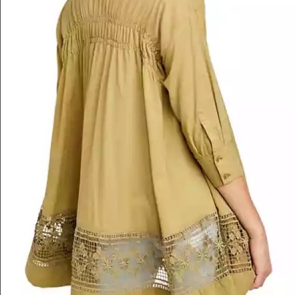 Free People Top with crochet detail - Picture 8 of 11